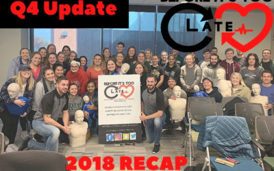 Quarterly Newsletter brought to you by Before It’s Too Late LLC